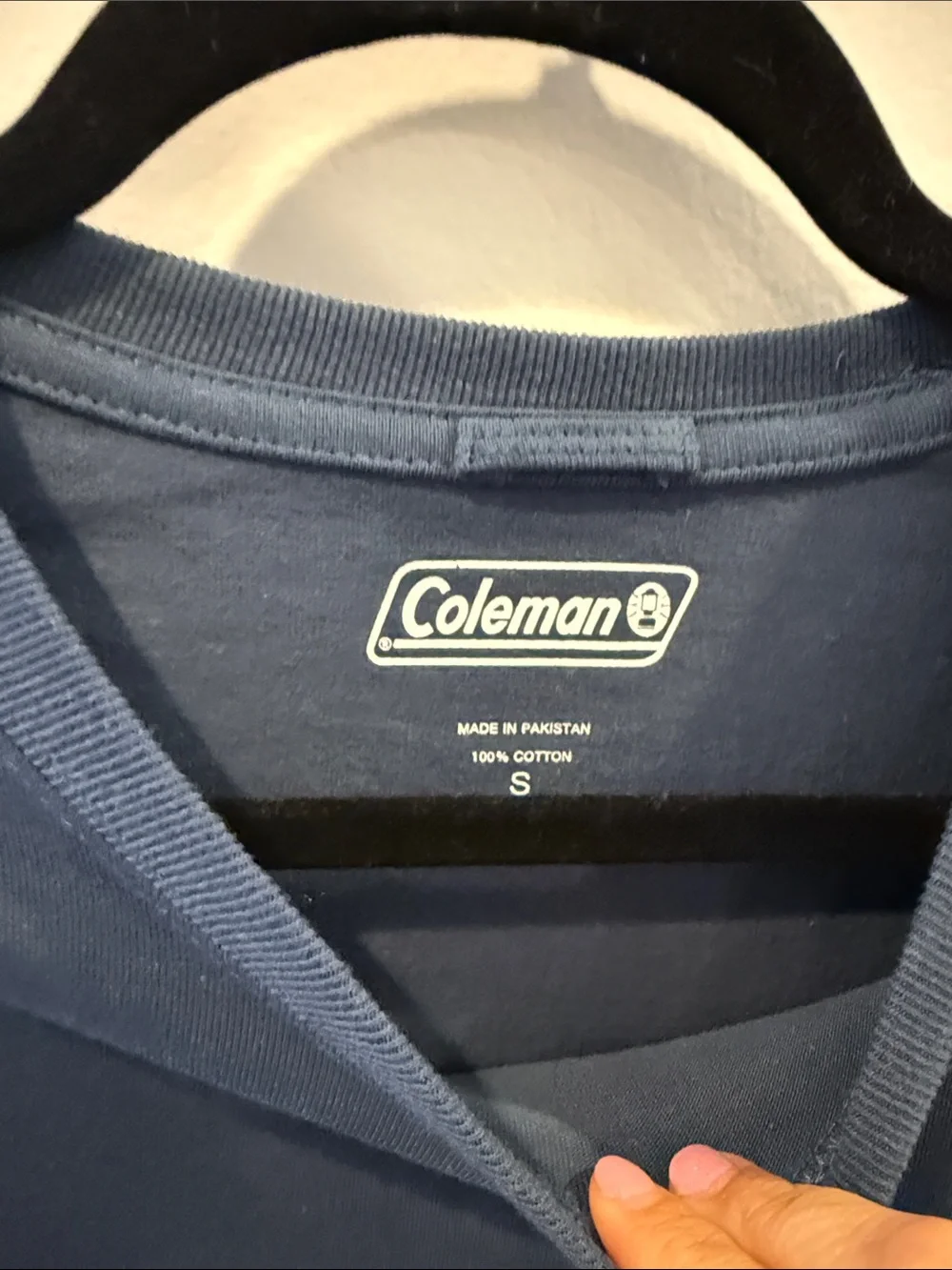 Coleman Navy Short Sleeve Pocket Tee durable small